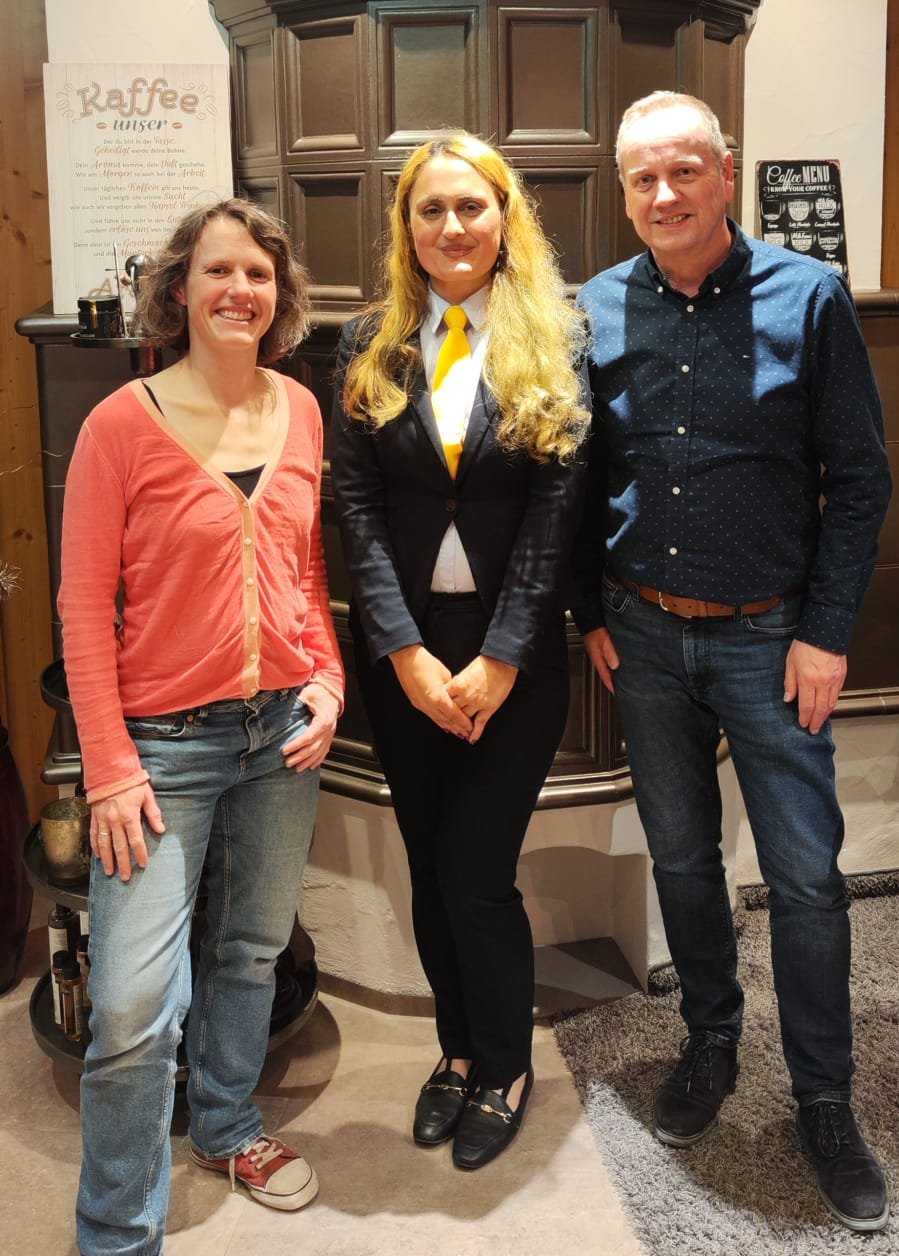 Heschu Hasan, Marianne Schäfer und Karlheinz Rontke