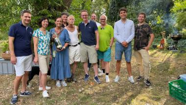 Gruppenfoto mit Mitglieder der GLP Basel und FDP Freiburg