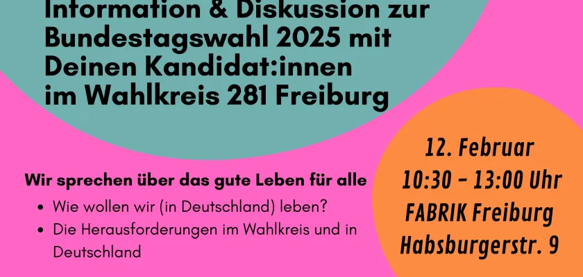 Plakat zur Podiumsdiskussion